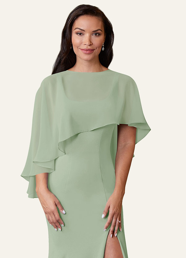 front Azazie Abrigo De Gasa Wren De Colores A Juego