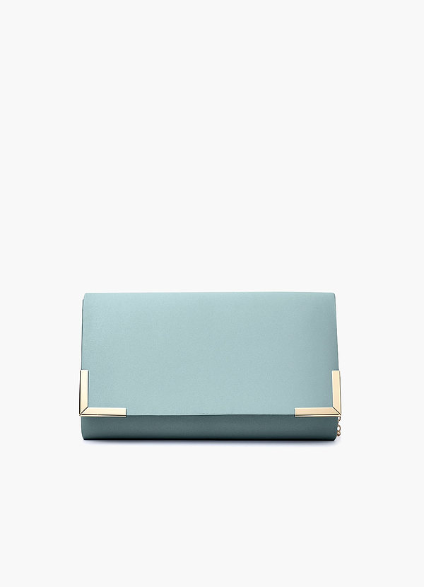 front Pochette a busta in raso opaco coordinato