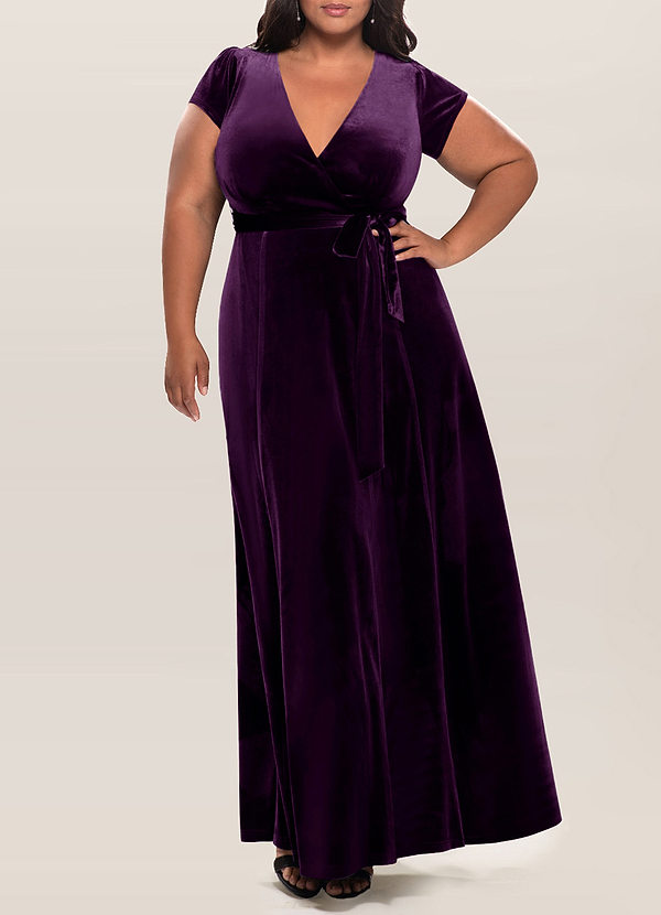 back Blush Mark Dreaming Of You Violet Robe Maxi En Velours