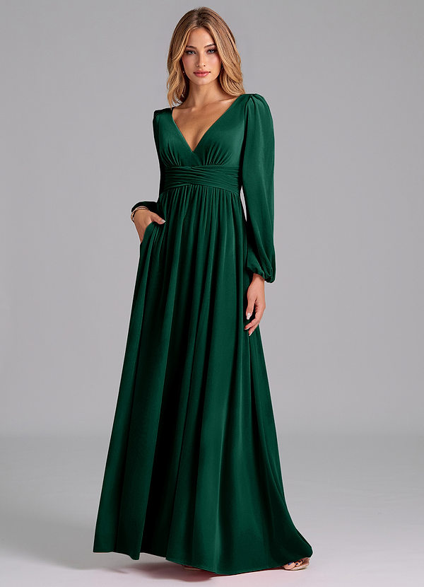 Rosinelle Hunter Green Maxi Dress image1