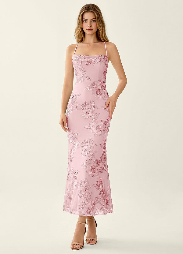 Octavenlly Rose Invitée de mariage en dentelle et maille image1