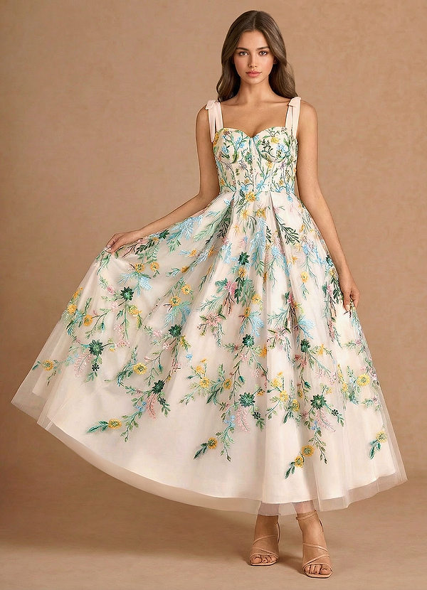 Aurelie Blush Pink Multi Maxi Dress image1