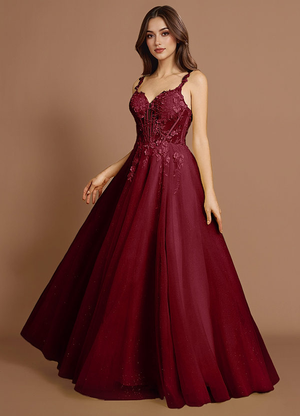 Maxi jurk Kaelis Wijn image1