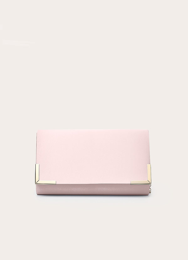 front Bolsa tipo envelope de cetim fosco combinando