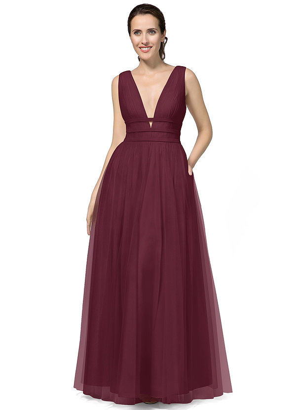 Azazie Katana Bridesmaid Dress - Cabernet | Azazie