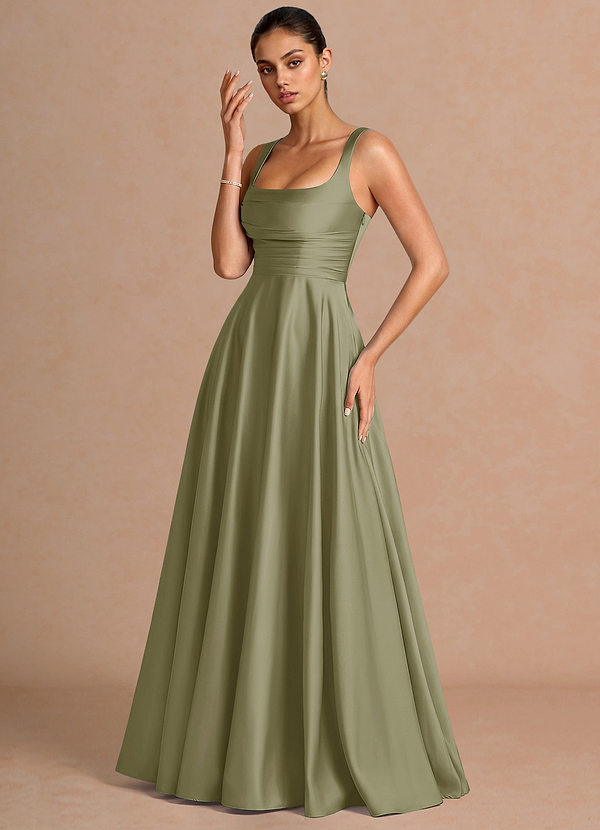 Azaria Pistachio Maxi Dress | Azazie