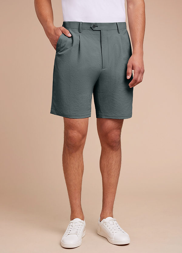 front Miles Seersucker Dress Shorts