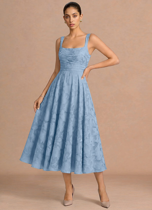Azaria Albastru Ceață Rochie midi image1