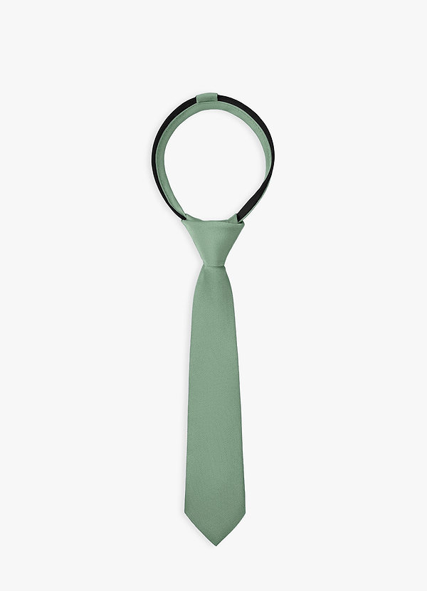 front Boy's Stretch Satin Pre-Tie