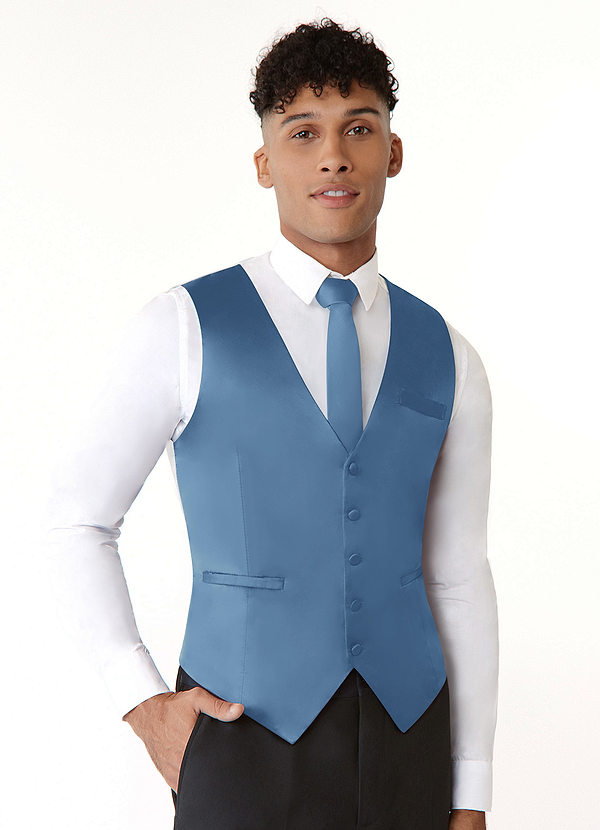 front Herencollectie modern mat satijnen vest
