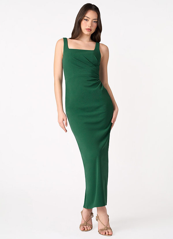 Sonia Emerald Green Pleated Dress image1