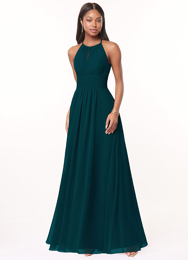 Pine Azazie Bonnie Bridesmaid Dresses | Azazie