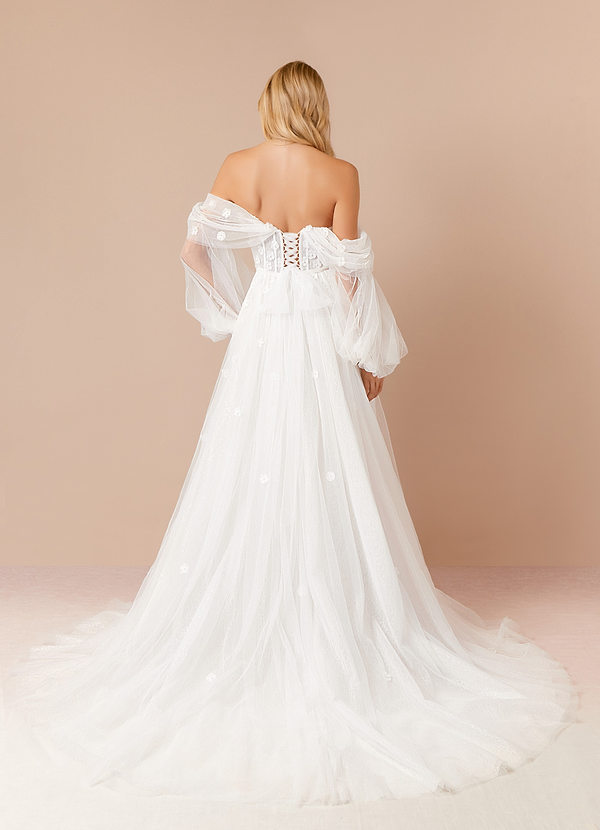 back Azazie Airellie Wedding Dress