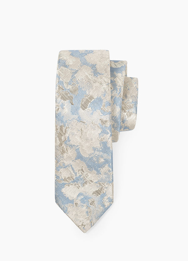 front Classic Floral Jacquard Wide Tie