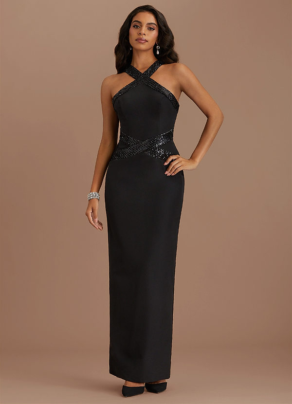 Lilla Black Shimmer Maxi Dress image1