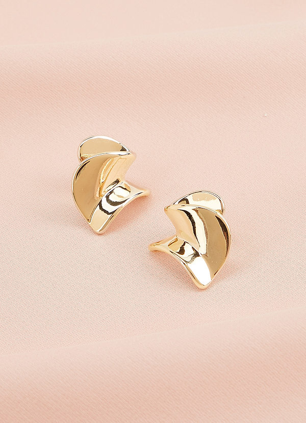 Boucles d'oreilles vintage dorées uniques (D'occasion) à Peseux pour