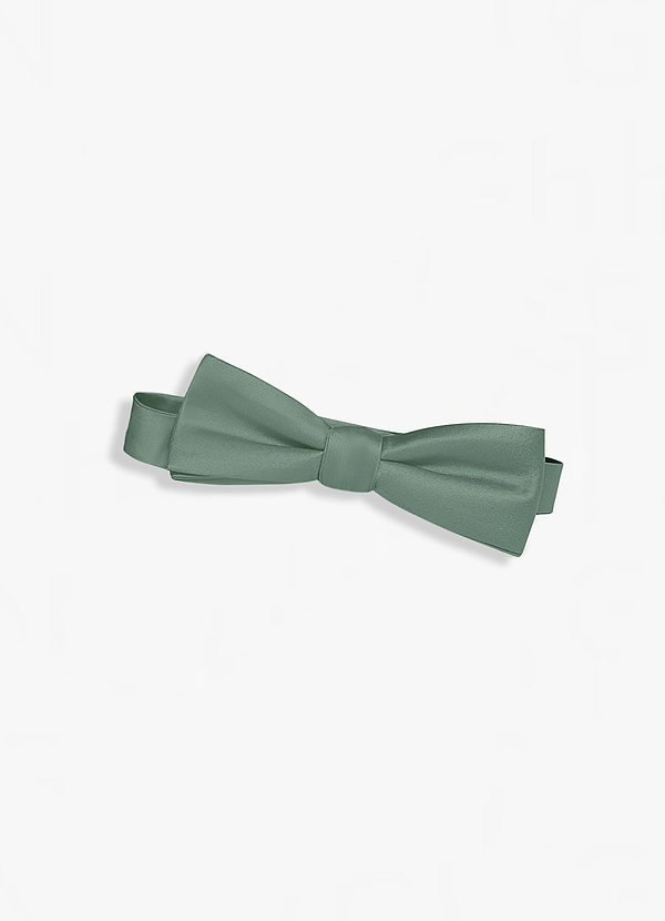 front Matte Satin Straight Bow Tie