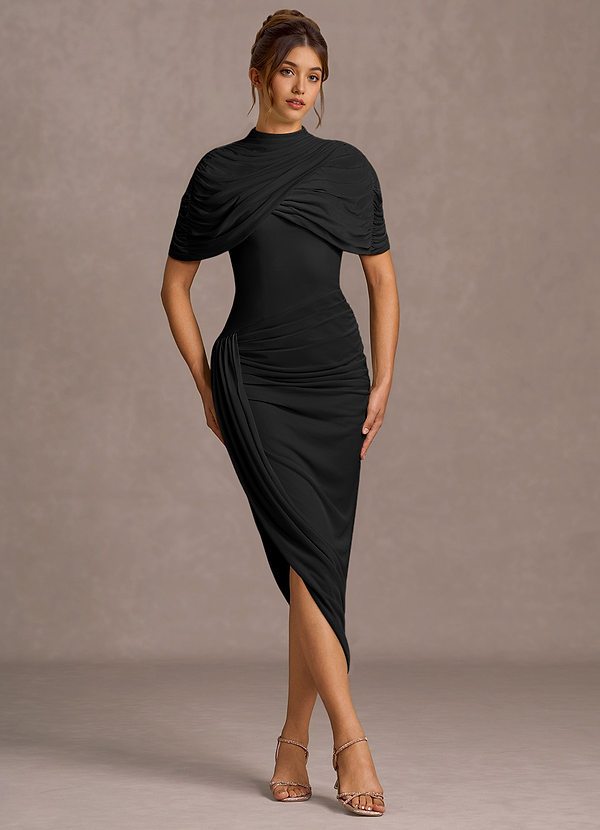 Nevaeh Black Midi Dress image1