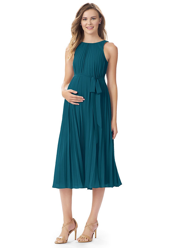  Azazie  Joanna Maternity  Bridesmaid  Dress  Ink Blue Azazie 