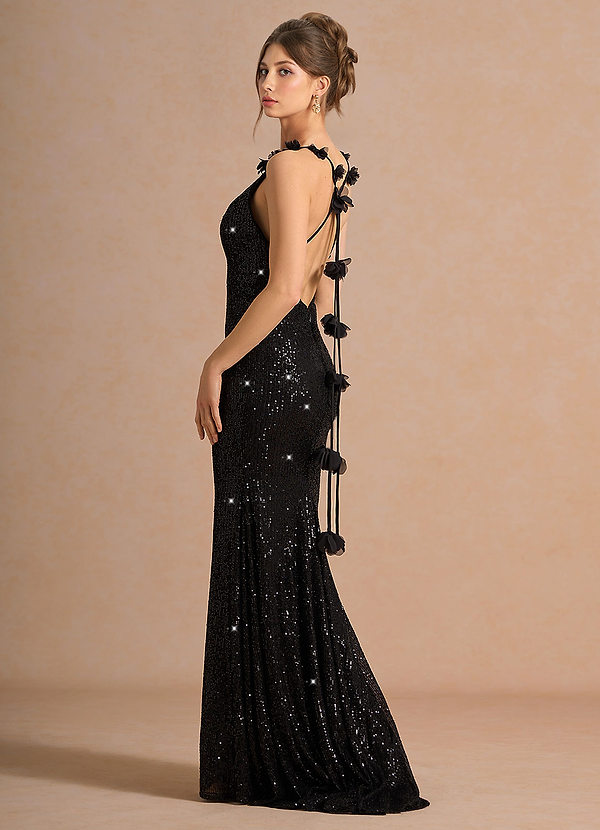 Elorae Black Maxi Dress image1