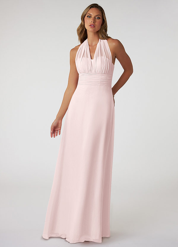 Azazie Fifi Abiti da Damigella Abito Convertibile A-Line in Chiffon Senza Cinturino Rosa Rossore image1