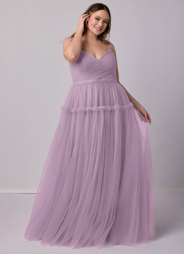 Barbie ♥ Azazie Bridesmaid Dresses A-Line Tulle Floor-Length Dress image1