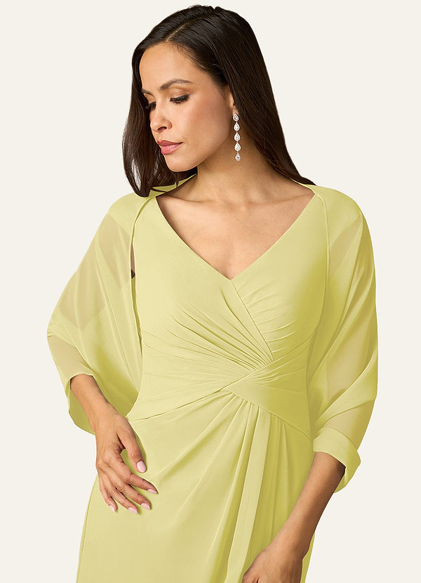 front Azazie Matching Color Sarah Chiffon Wrap