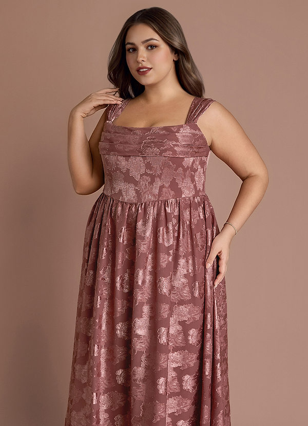 Hazel Vintage Rose Pleated Maxi Dress image1
