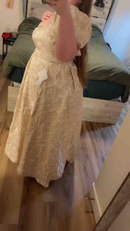 Glenda Vintage Blush Maxi Dress | Azazie CA
