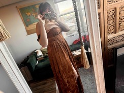 jianna rust flutter sleeves maxi dress Azazie | Introducing the 'Jianna' Rust Flutter Sleeves Maxi Dress! @jianingniu . . . #weddingguestdress #fallfashion #maxidress #formaldress
