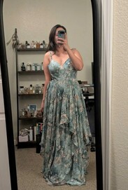 maxi blue satin dress Anabelle Halter Neck Lace Maxi Dress - Baby Blue main image 0