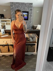Azazie Mina Stretch Satin Dress 