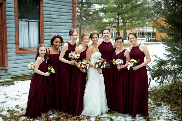 azazie cabernet bridesmaid dress