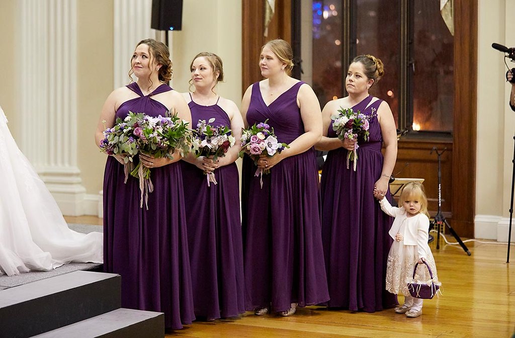 plum bridal dresses