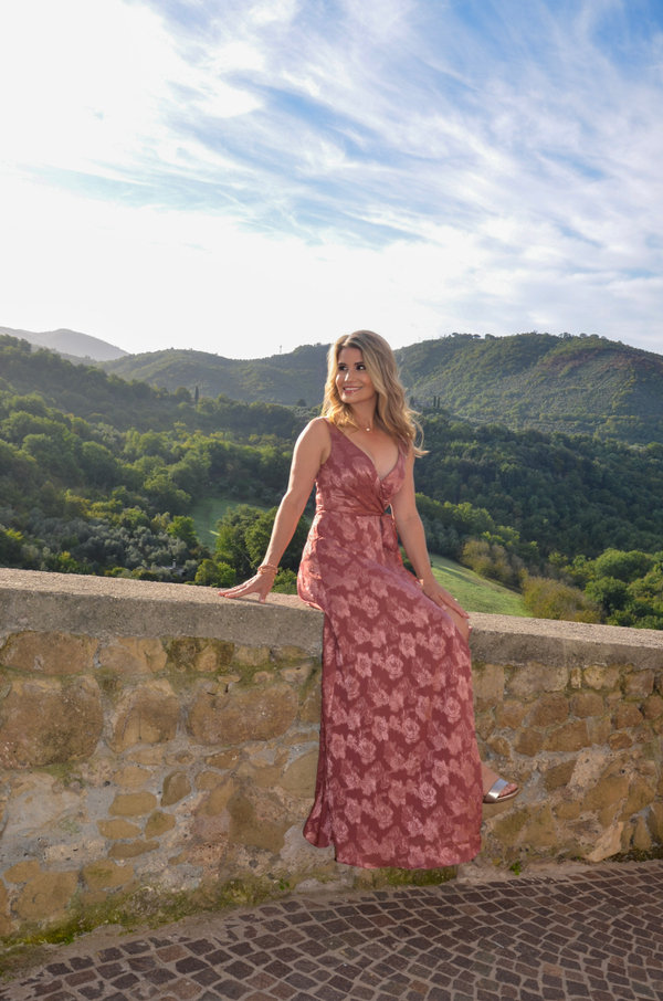 Marnie Vintage Rose Maxi Dress | Azazie