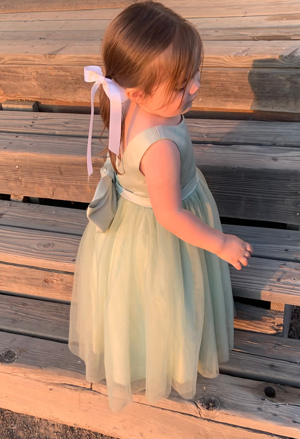 Azazie Pumpkin Pine A-Line Convertible Tulle Dress | Azazie