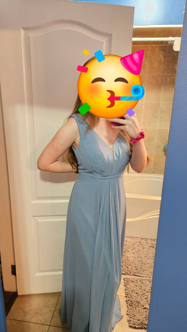 Azazie Gina Ready to Ship Eucalyptus Bridesmaid Dresses Azazie