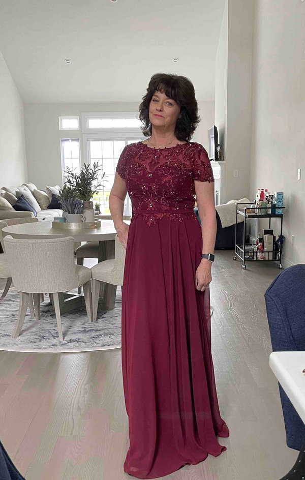 Azazie Adina Vintage Mauve A-Line Boatneck Sequins Chiffon Azazie Adina Vintage Mauve A-Line Boatneck Sequins Chiffon