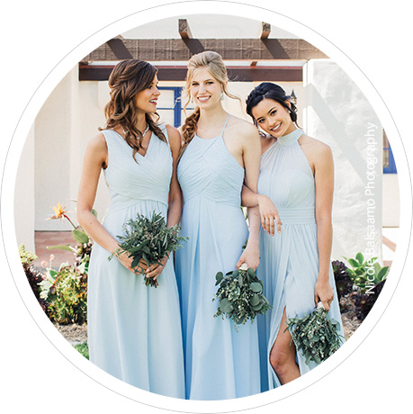 Pearl Pink Bridesmaid Dresses