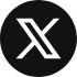 the letter x is in a black circle on a white background.