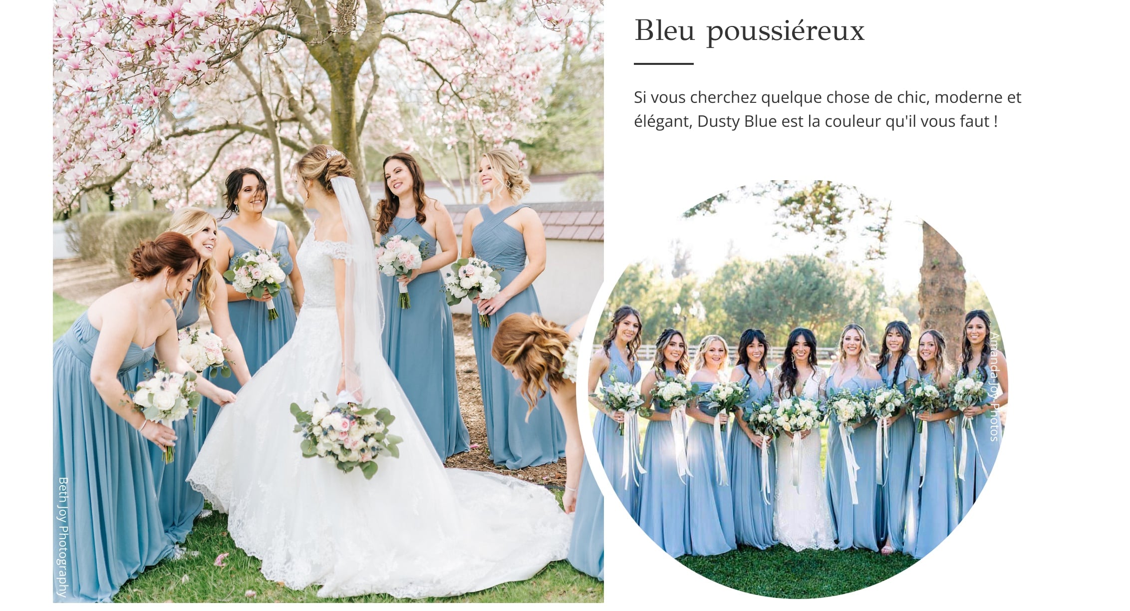 Dusty Blue Bridesmaid Dresses