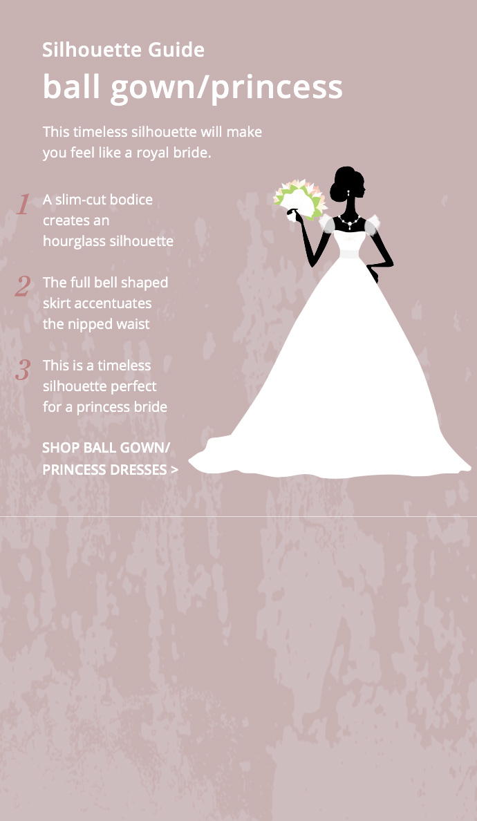 princess dress silhouette