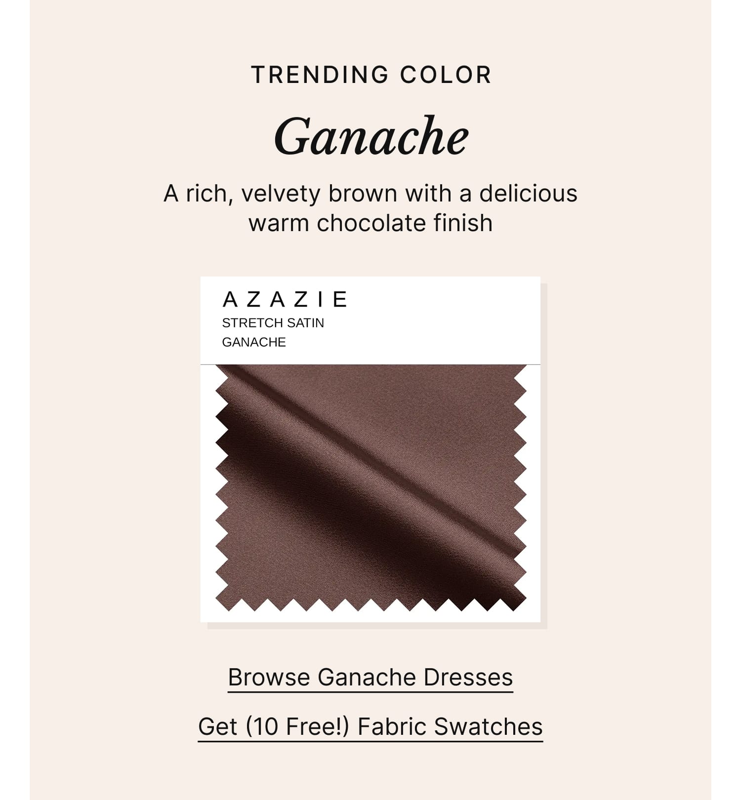 TRENDING COLOR Ganache,link, image