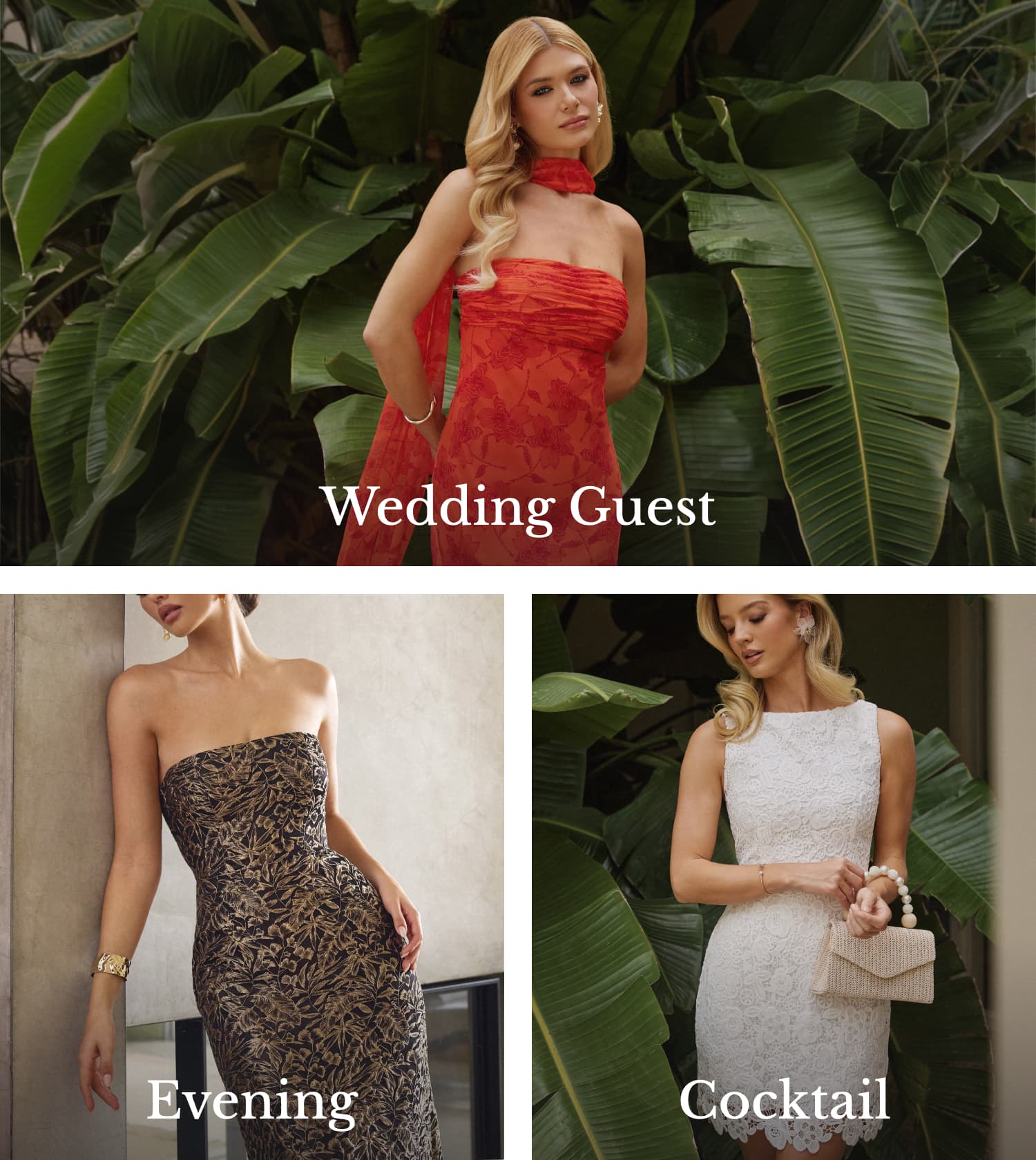 Wedding dresses-Cocktail-Guests-Evening dresses-college