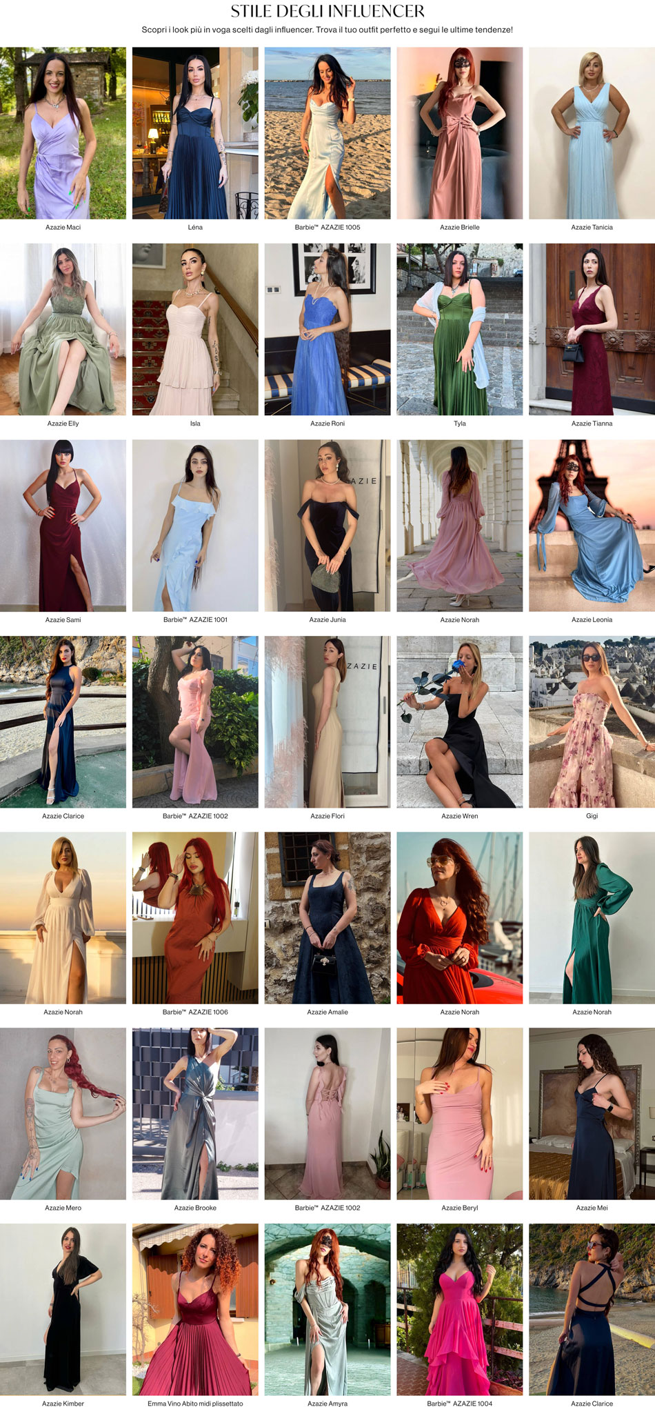 Look degli Influencer