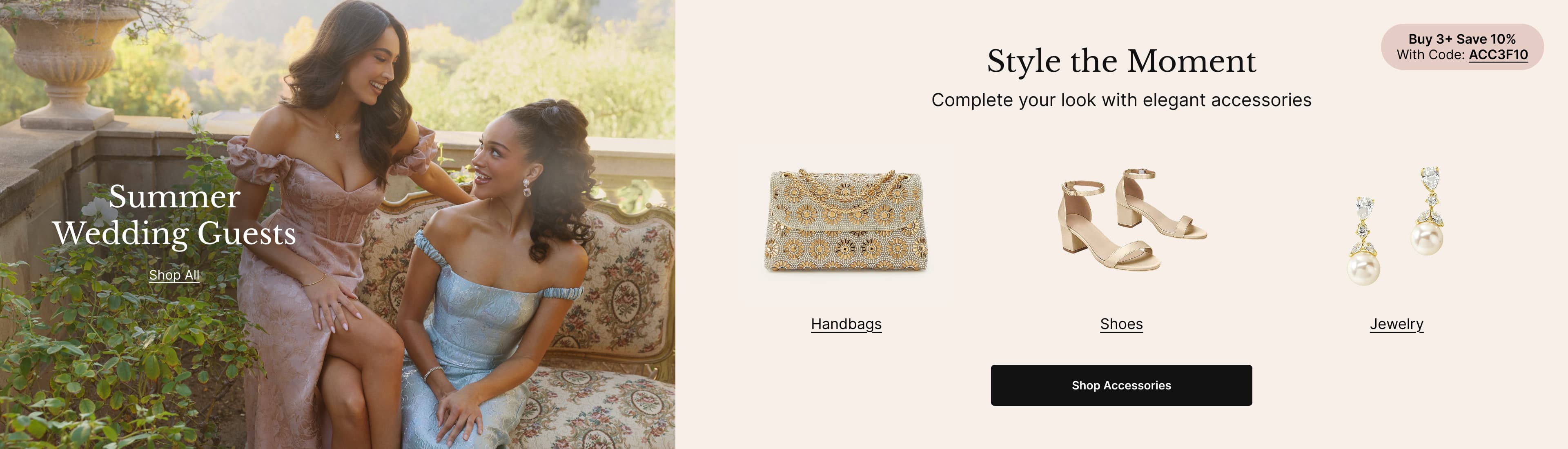 summer wedding guests and accessories