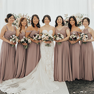 wedding dresses and bridesmaid dresses