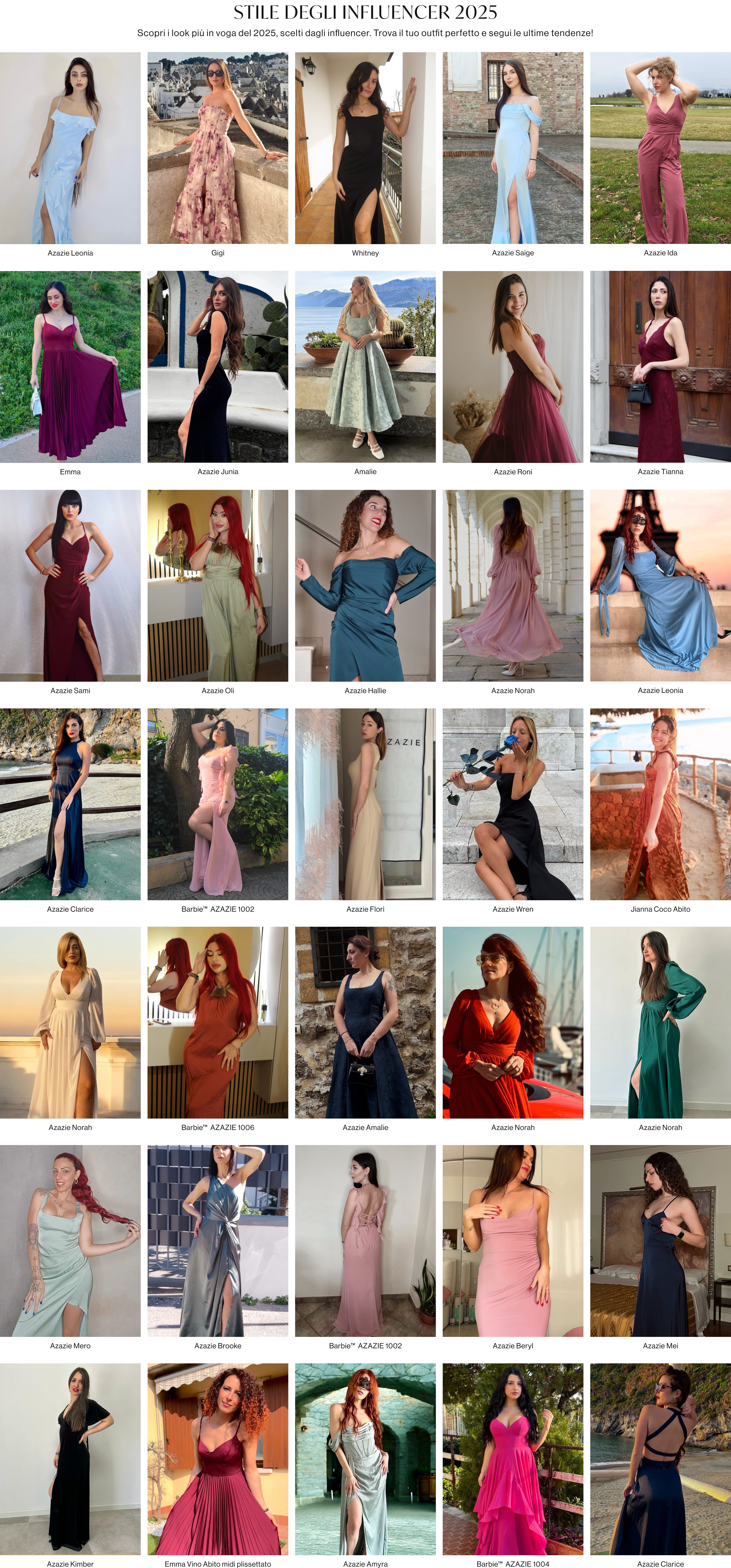 Look degli Influencer