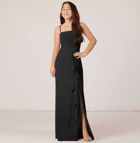 Azazie Narine Vintage Mauve A-Line High Neckline Pleated Chiffon Dress