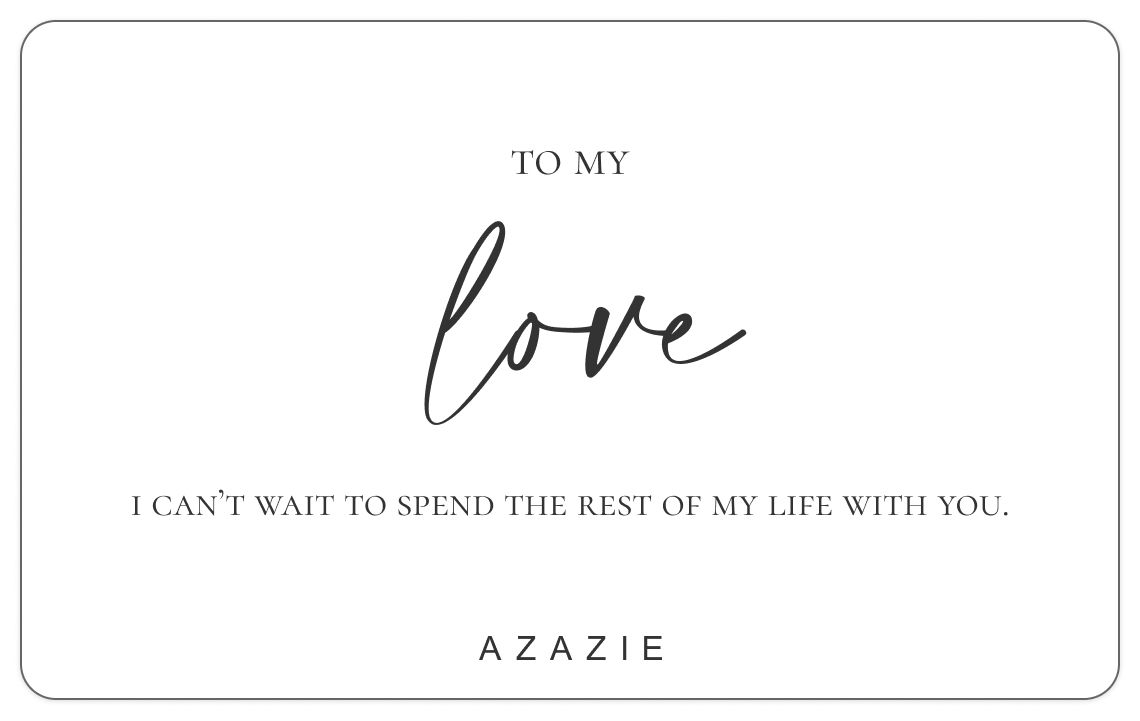 front Azazie Digital Gift Card